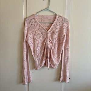 Pink Knit Women's Top